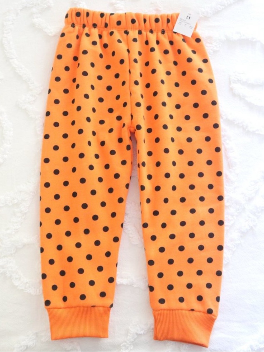 Disney | NWT Super Soft Halloween Polka Dot Cozy Fleece Jogger Cuff Sweat Pants